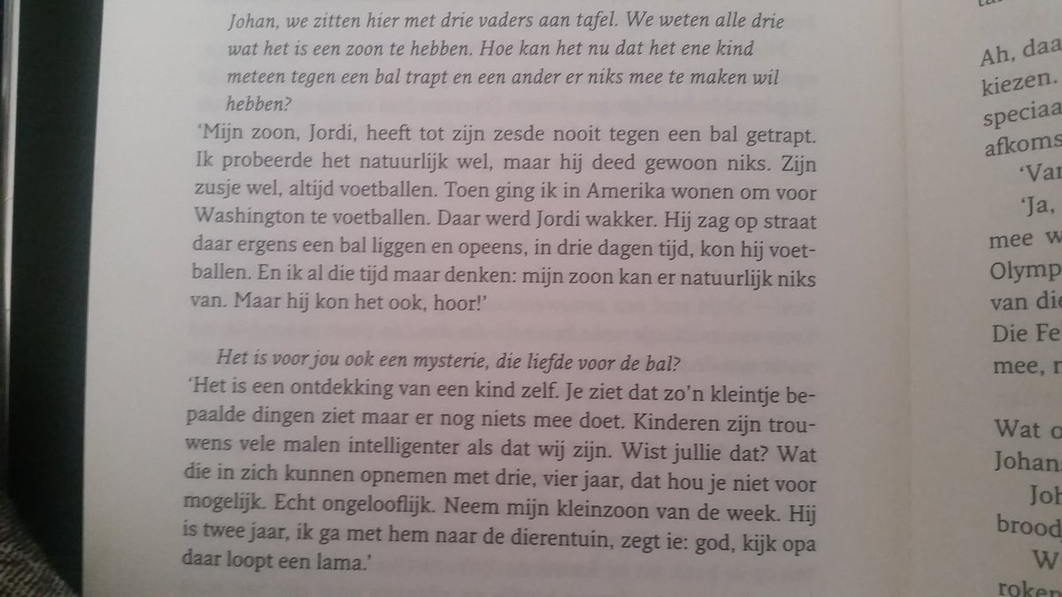 wilfrieddejong's tweet image. Lekkere quote van Cruijff over Jordi en de bal.