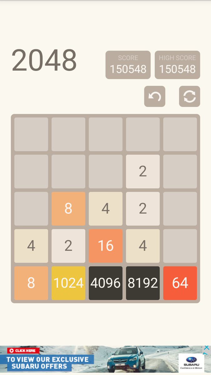 After playing #2048 for an hour....