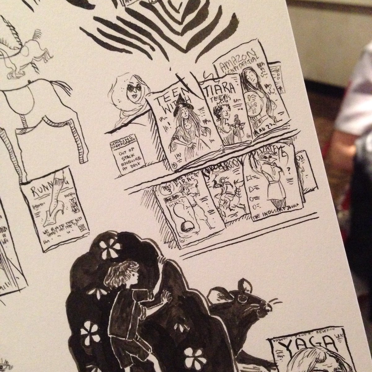 tanaudel's tweet image. These original sketches will be in the #Contact2016 fan fund auction