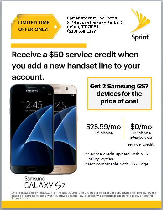 Come down to the @Sprint Store @ The Forum for some great Easter deals!!!
#sprint4sa
<a href="/cwarrior007/">Cris Warrior</a> @SprintCentralTX