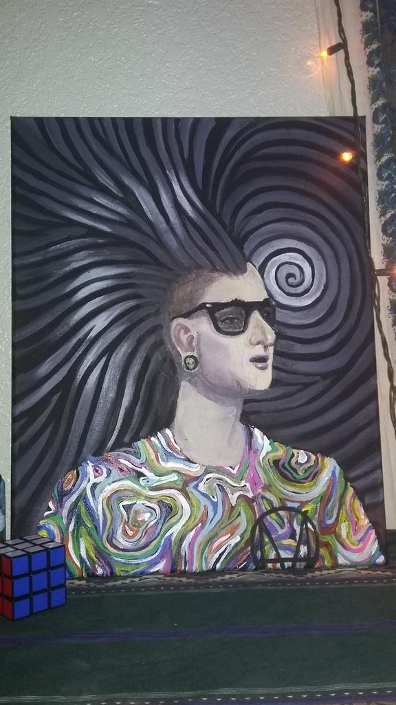 Steffannie10's tweet photo. This painting is 🔥🔥 thank you for the birthday present @nunalou15 https://t.co/BRNiAFF5Bp