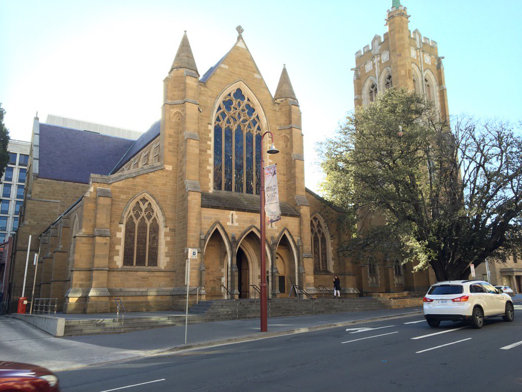 CondieR's tweet image. Christ is Risen! St David's Cathedral Hobart.