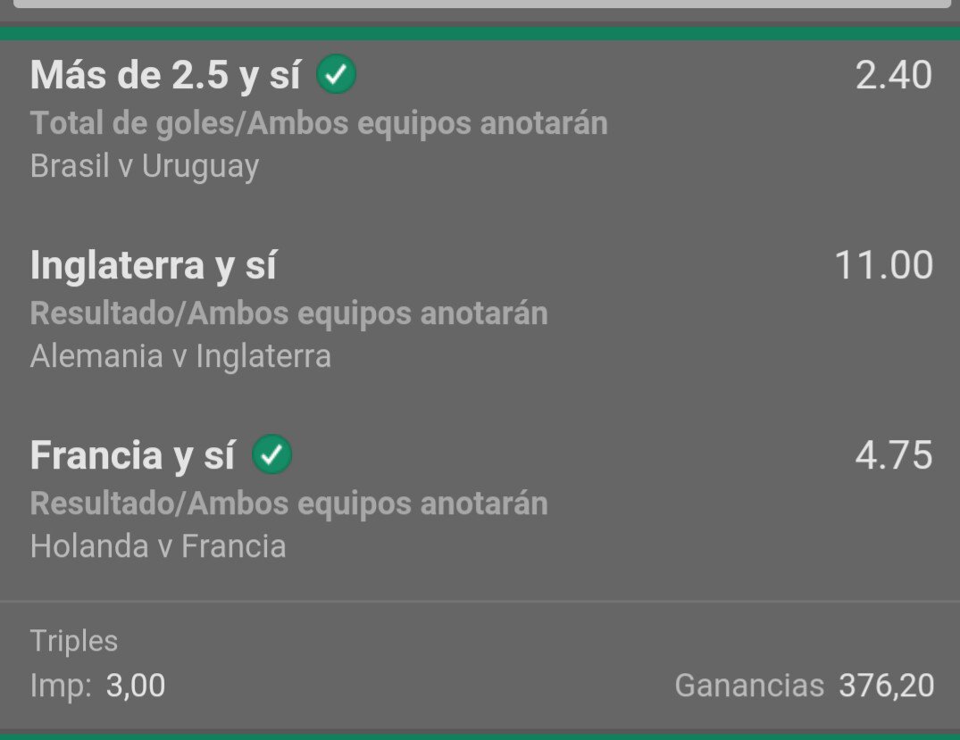 pulpicks's tweet image. He desconectado de pronósticos, pero no de apuestas. Siguen habiendo verdes!!