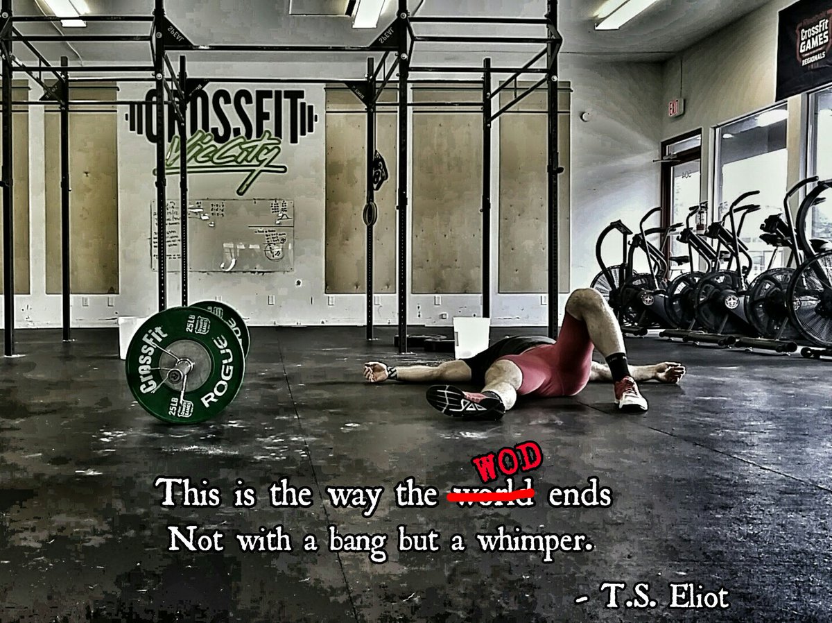 A poetic end to the #CrossFitOpen?
16.5 had me feeling pretty hollow afterwards.