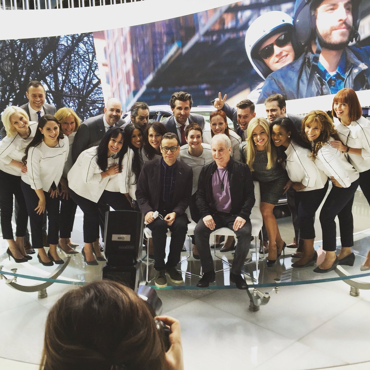 #PaulSimon. #FredArmisen. &amp; the #Cadillac team. Could not of asked for a better way to enjoy a Saturday #Production.