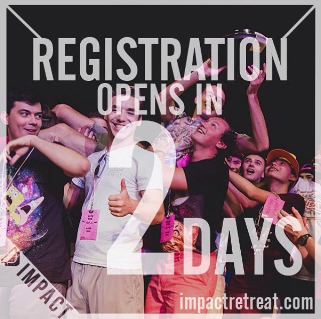 CameronScribs's tweet photo. Hey #TAMU20 
Get pumped, Registration for impact retreat opens in 2 days! https://t.co/tWonOSJnTk