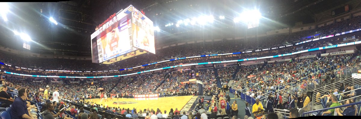 EmptySeatsPics's tweet photo. #Pelicans RT @RPMSports18: @[me] Saturday evening in Nola. https://t.co/TLCJgskoAS