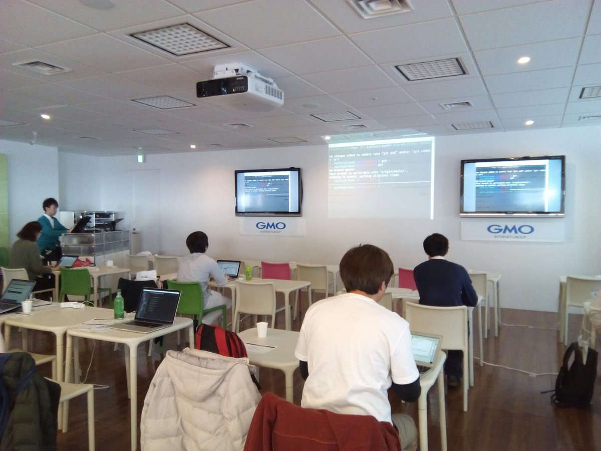 polidog's tweet image. 写経会はじまりました！　#symfony_meetup