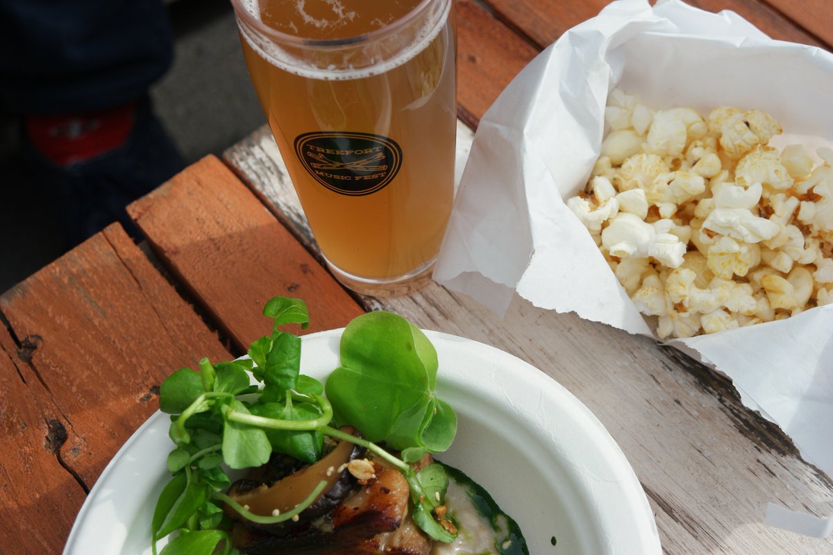 SeattleMaven's tweet photo. .@StateAndLemp bites w/braised pork belly, nettle &amp; watercress w/ sorrel beer from @WoodlandEmpire @foodfortfest https://t.co/RDI9GYB1UC