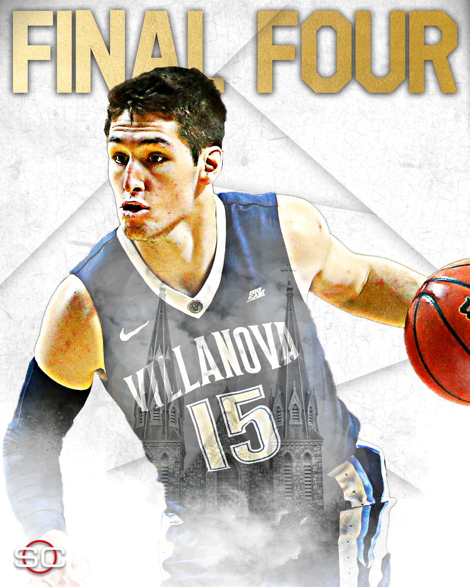 SportsCenter's tweet photo. What a finish! Villanova escapes Kansas, 64-59, to to reach the Final Four for the 1st time since 2009. https://t.co/i3HMd90GZI