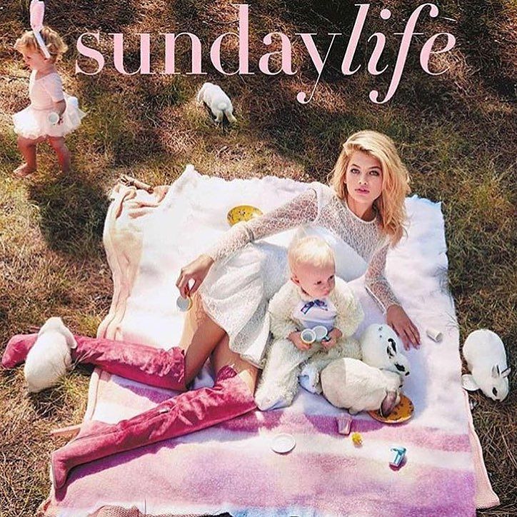 #IMGmodels# <a href="/imgmodels/">IMG Models</a> : Easter vibes. <a href="/MeganBlakeIrwin/">Megan Irwin</a> covers the latest issue of Sunday Life. 💥 #IMGModelsAustral…