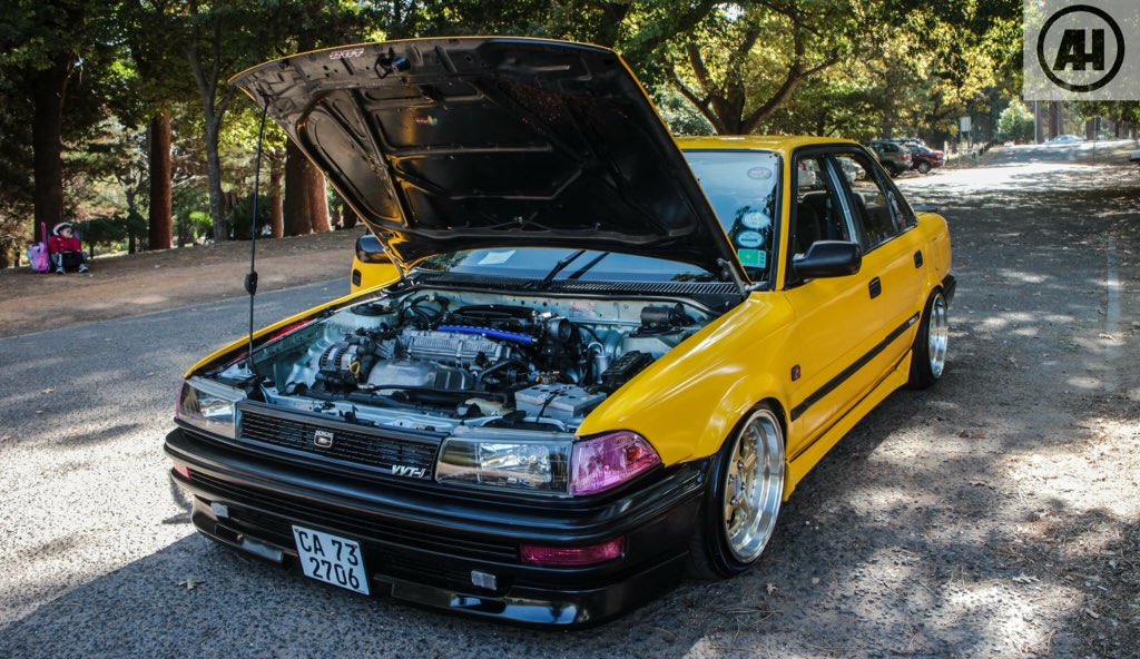 JoeHenley_'s tweet photo. Damn!!! ✨💛 #PhDM #DailyGrind #Rolla #ae #Corolla #stanced https://t.co/7AfYMxbOag