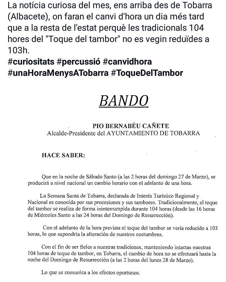 SolRePercussio's tweet photo. Bon dia món, són les 11 passades, una #hora menys a #Canàries... i a #Tobarra !!!!
#ToqueD… https://t.co/TZqPujDk1B https://t.co/P3FhiFpLJT