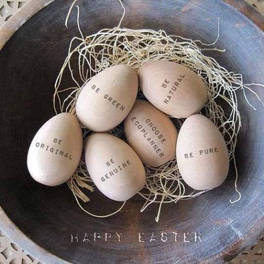 RoosmarieR's tweet photo. BeNatural BeOriginal BeTrue BeHonest BePure BeGreen I wish you a #lovely #Easter Be #Ecodice #CleanandUnique https://t.co/ffM67I9cpF