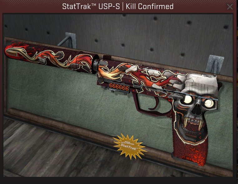 CSGO_Bank_Bot's tweet photo. StatTrak™ USP-S | Kill Confirmed giveaway on the 15th! https://t.co/Fprb4WxVEY https://t.co/Xg22rRKrVS