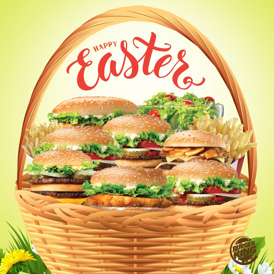 Burger King Easter Sunday Opening Times Burger Poster