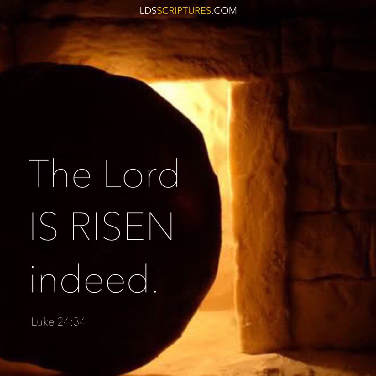 ldsscriptures's tweet photo. The Lord is risen indeed. Luke 24:34 #easter #lds #mormon #scriptureseveryday https://t.co/wlQm9Ni0LR