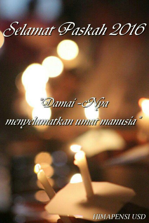 himapensi_usd's tweet photo. Selamat paskah damai berserta kita semua https://t.co/xMd6CQgw4Y