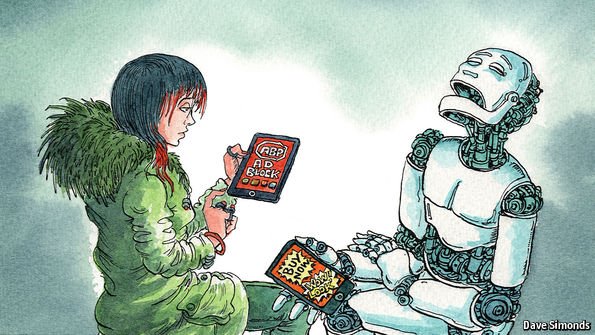 TheEconomist's tweet image. Digital advertising is in turmoil. It is likely to reshape the industry econ.st/1Udizi9