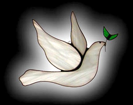 ArtGlassMagic's tweet photo. #BirdieSanders "Dove of Peace" in stained glass - 10% of sale goes to Bernie's campaign. https://t.co/n8dcxFfZri https://t.co/AwRA2y0lVn
