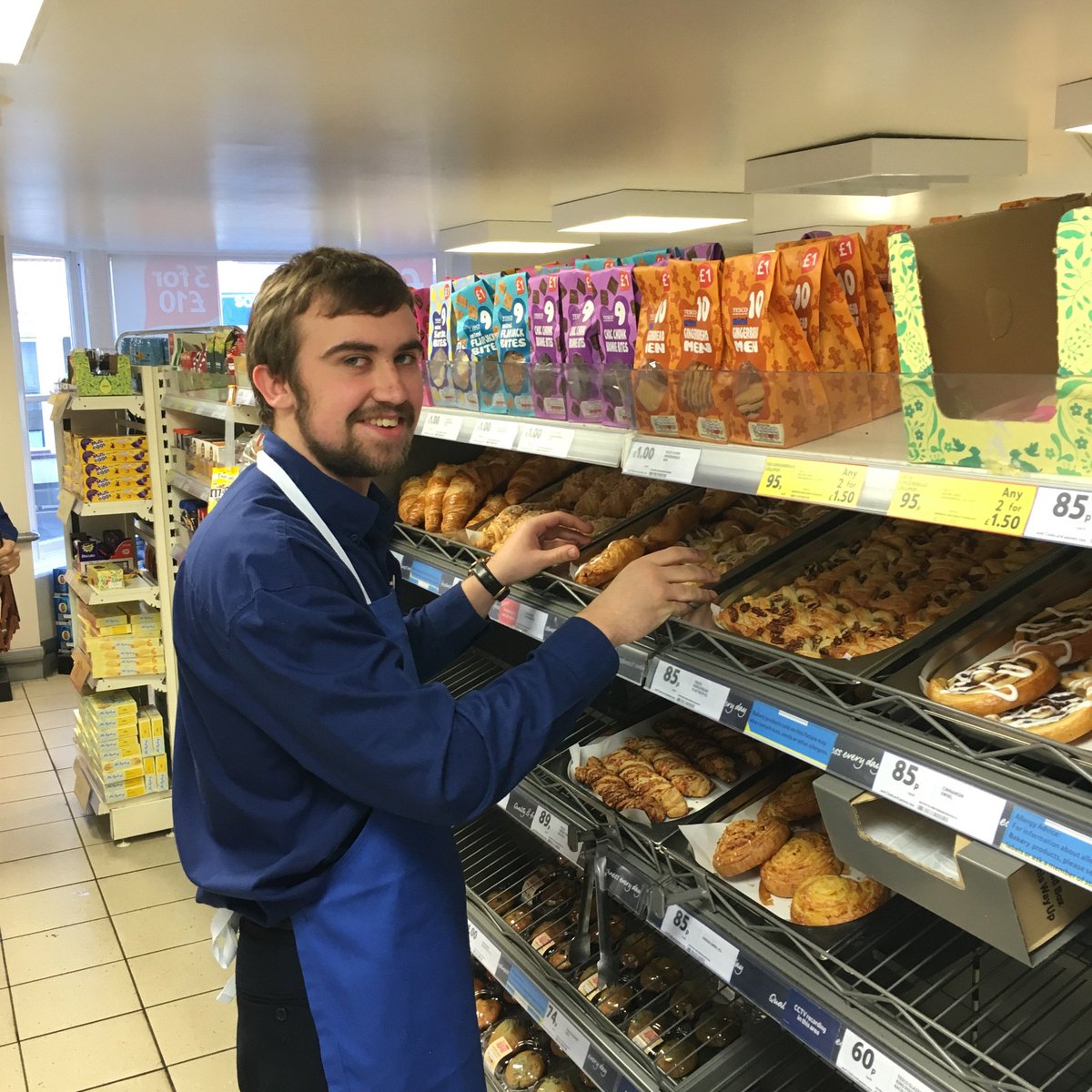 Josh is ready with the fresh morning goods so come and fetch some freshly cooked pastries on Easter Sunday