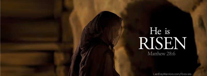 He is not here; he has risen, just as he said. Come and see the place where he lay. Matthew 28:6