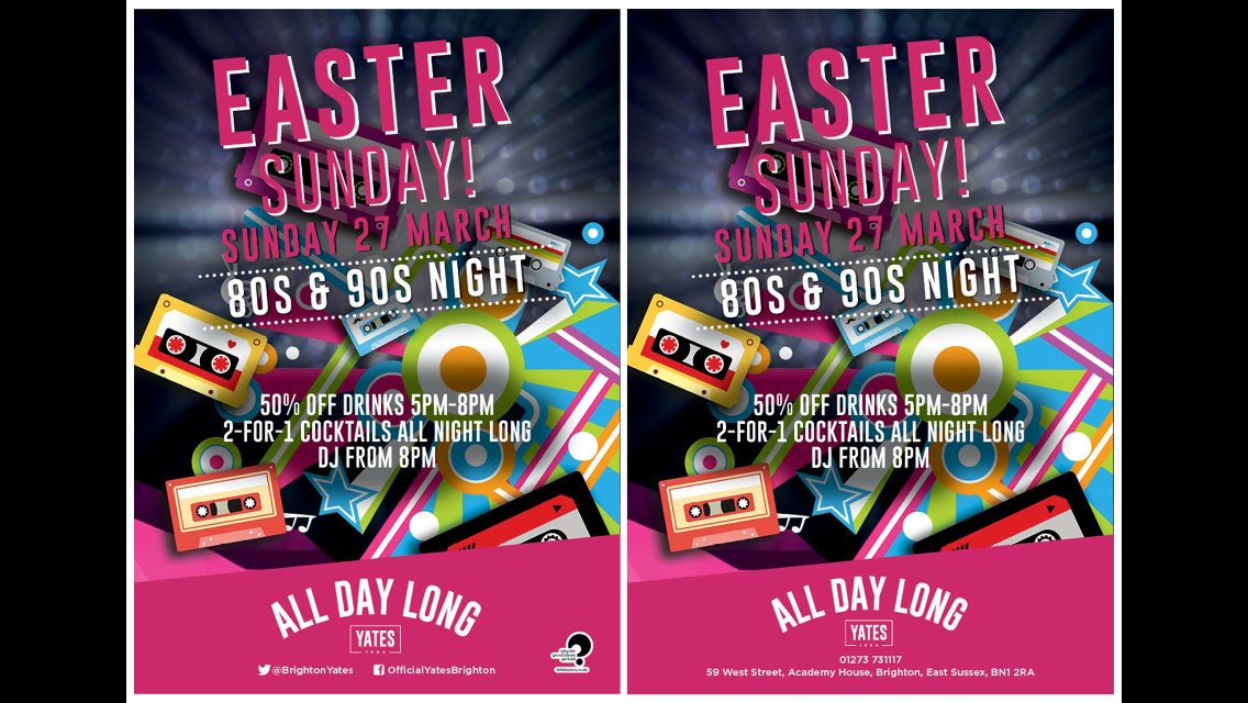 BrightonYates's tweet photo. Bank holiday Sunday in Brighton! Get down for this! #sussex #stag # hen https://t.co/F6t4DZC8oS