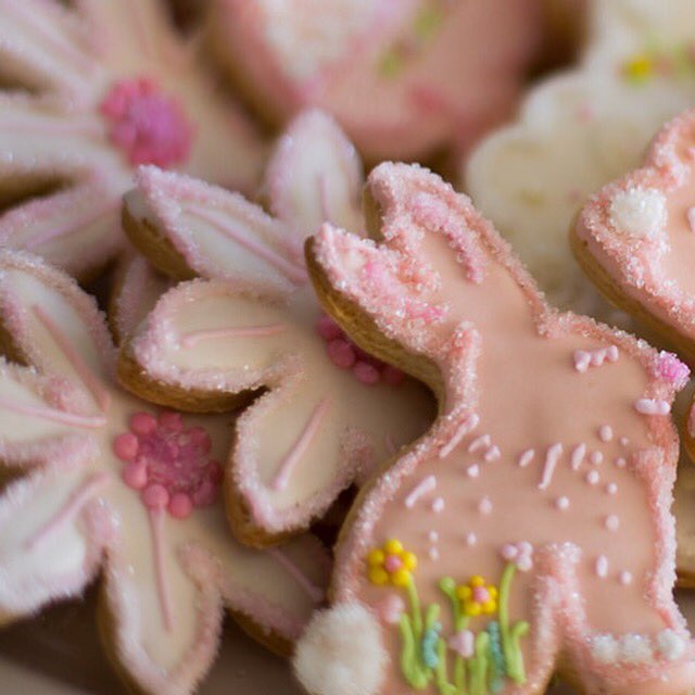 Happy Easter Meyer Lemon soufflé cakes, little ducklings, lambs and bunnies (I want to bite their little heads off!)