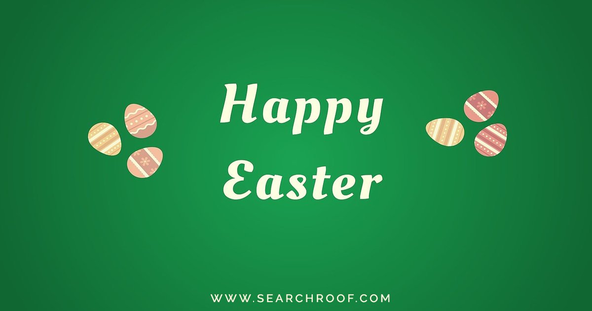 searchroof's tweet photo. Wishing everyone a #HappyEaster! 
- Team @searchroof https://t.co/3wwmKRcL6a