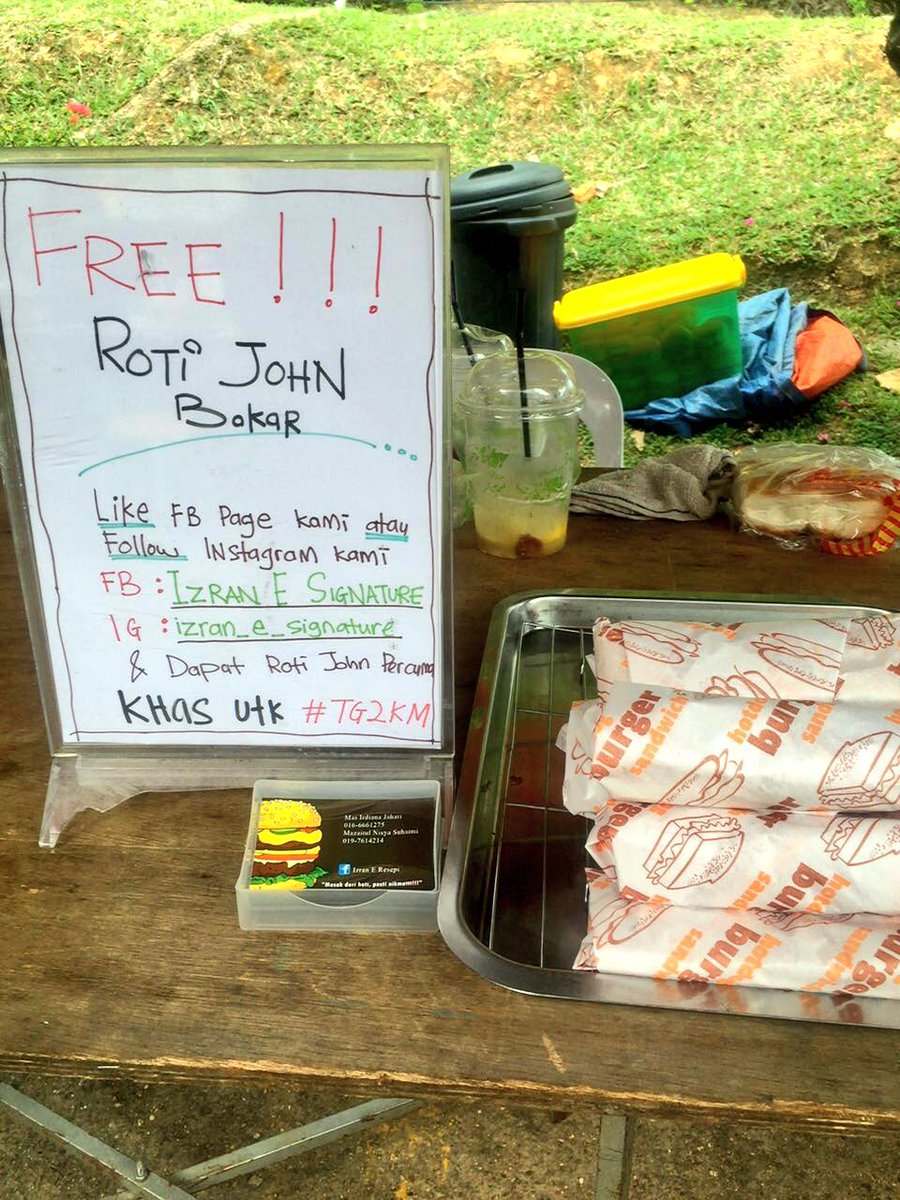 HziqYunos's tweet photo. TUH DIA GAIS FIRST BATCH FREE ROTI JOHN MAI MAI MAI 💃🏻💃🏻 #TG2KM @tg2km_ukm @UKMtwt @ukmtwit https://t.co/9dy39XwWxa