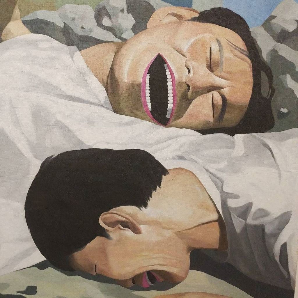 YueMinjun_'s tweet photo. La liberté guidant le peuple. Yue Minjun. Detail. 
#yueminjun #siggcollection #mplus #4decadas #chinese #contempora… https://t.co/UAXiW4GRxw