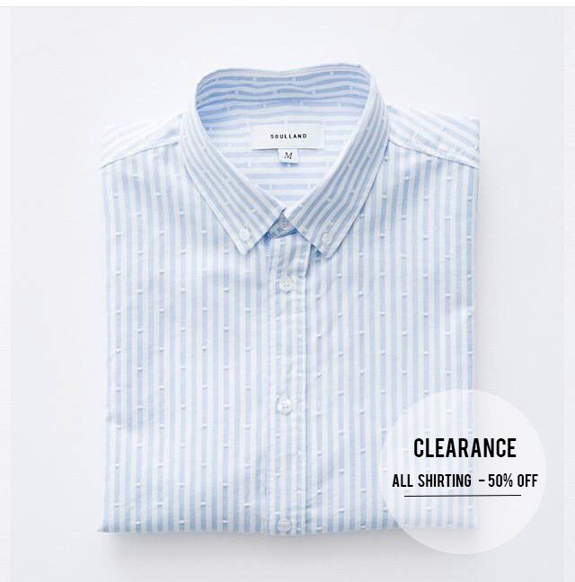 Happy Easter! Enjoy 50% off men's shirting only <a href="/designtales/">D.tales</a>, Jumeirah Beach Road #TheSaleIsOn