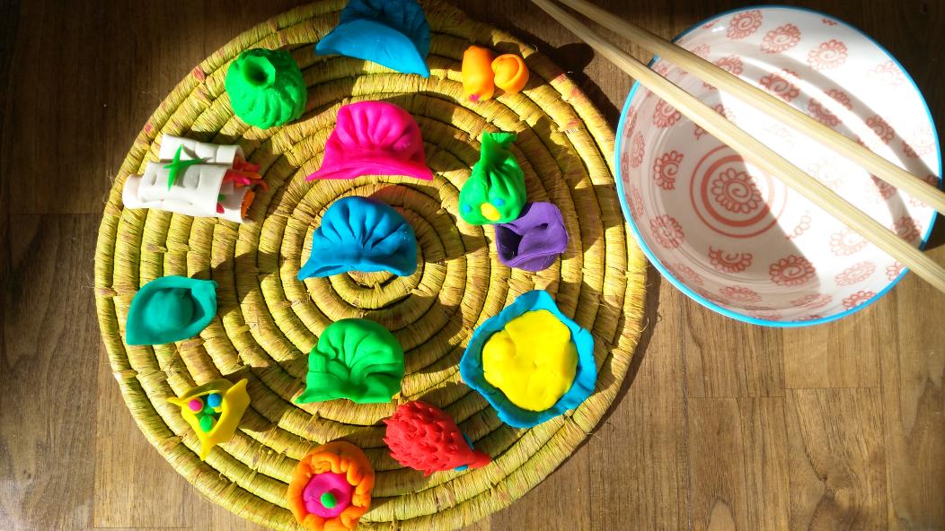 ChefJeremyPang's tweet image. #easter #dimsumday @SchoolofWok with family #playdough haha can't get away from the #kitchen! Yum!!! ;)