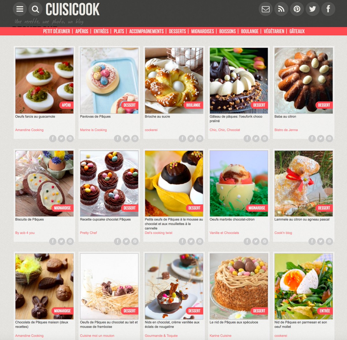 CuisiCook's tweet image. 🐣🐰 Joyeuses Pâques 🐣🐰 RDV sur le moteur de recherche catégorie "Pâques" cuisicook.com