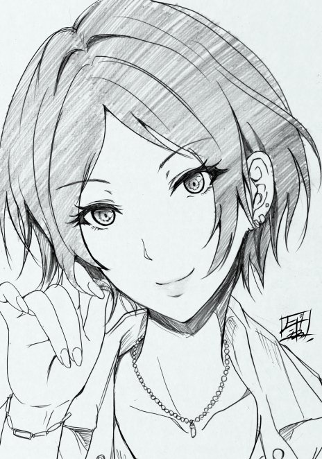 アイドルマスター【速水奏】https://t.co/q6E0sTKgjO  今度の夏コミは前回のクローネ本の続編になるかもなので奏さん練習カキカキ 