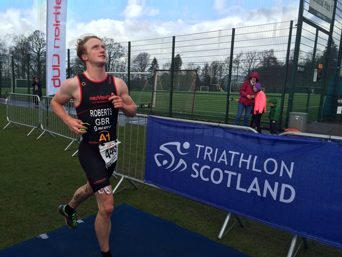scottishtri's tweet photo. @ferg_roberts94 wins @scottish_water national duathlon champs in style #hydrate #staysafe #begreat https://t.co/sHudoNpzAq