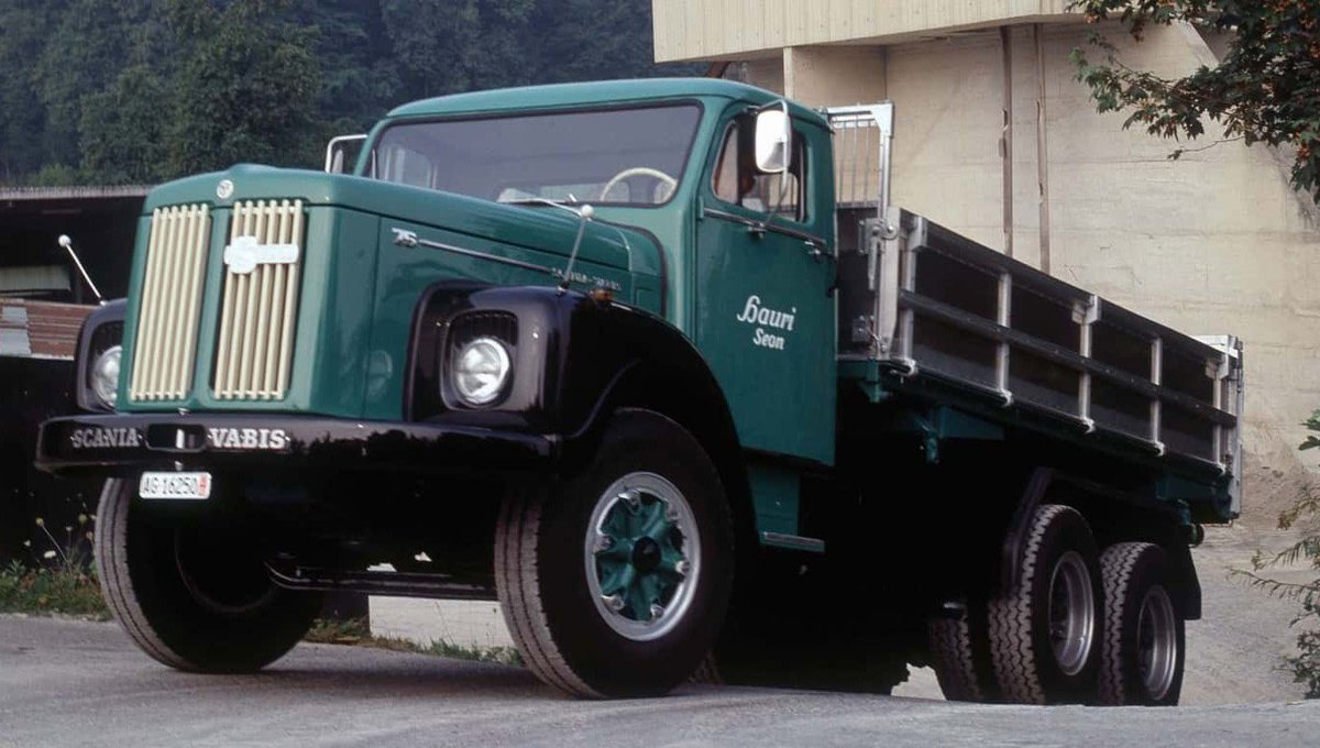 1958: Scania-Vabis starts to sell the 75-series. How long did the model  remain in production? #Scania125, image size:1200x680