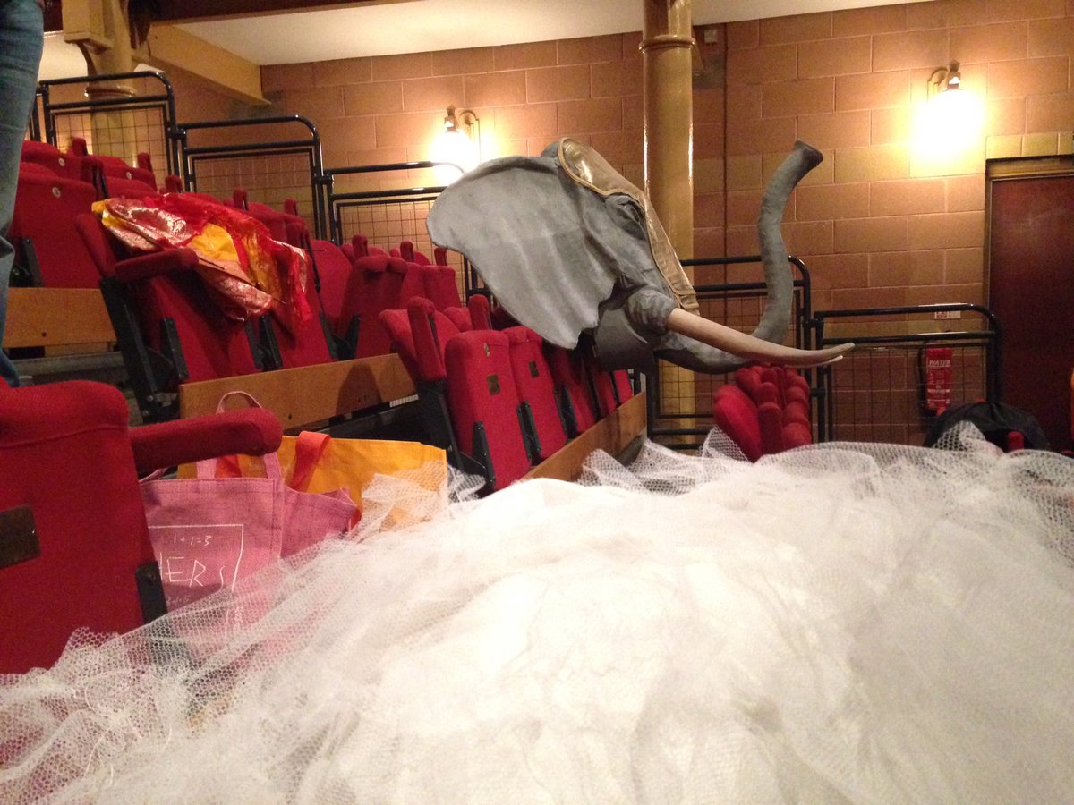 LTC_in_Burton's tweet photo. An interested observer watching #ThePhantomOfTheOpera set-up Sunday @BrewhouseCentre https://t.co/JJKAHpBSBQ