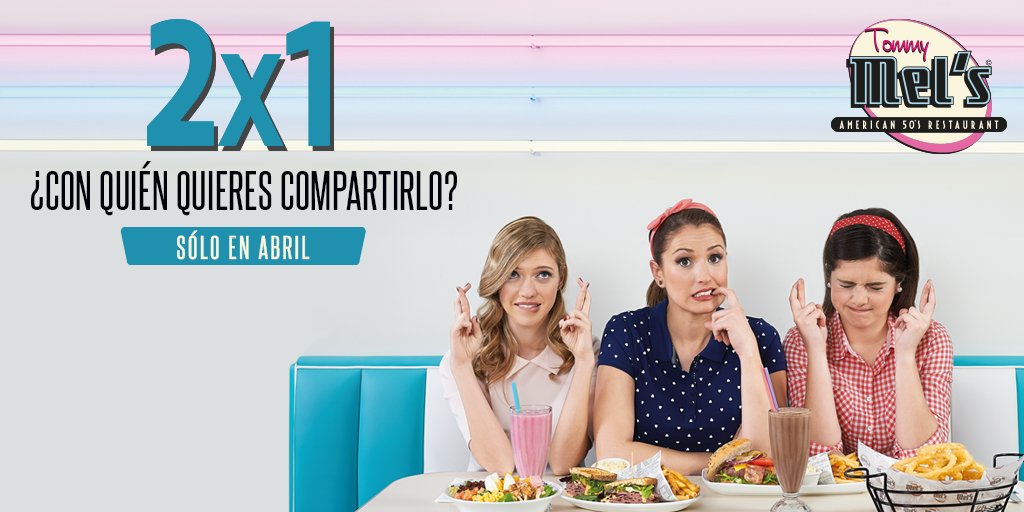 tommymels's tweet photo. El 2x1 más esperado vuelve a Tommy Mel's ¿con quién vas a disfrutarlo? #comparte #disfruta https://t.co/Jfs4wfwIQy https://t.co/aFGvDSh6Ts