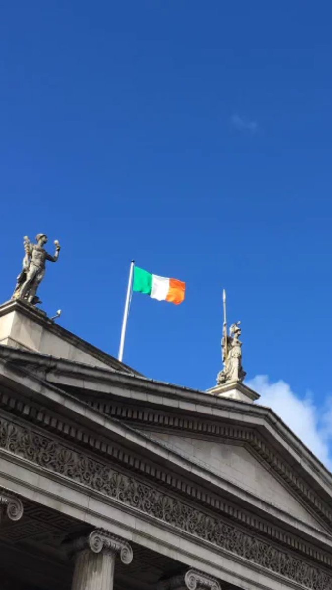 Flag of the Irish Republic above the GPO #EasterRising #ireland2016