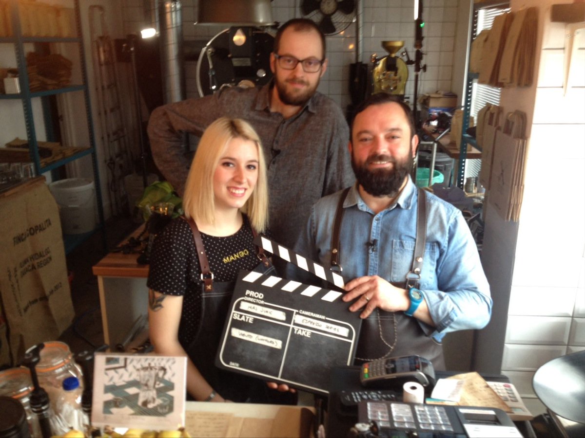 VientoCoffee's tweet photo. It was a great day with filming,talking about coffee and testing.Thanks a lot to Maj,Brian and espresso series. https://t.co/aB7hkgnkYn