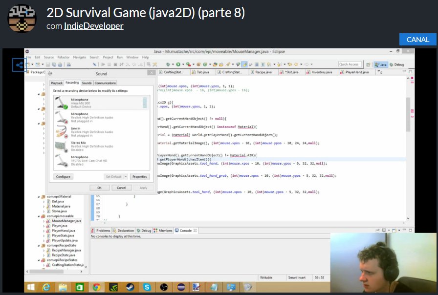 LivStreaminYan's tweet image. #2D Survival Game built with #Java2D: livecoding.tv/indiedeveloper…