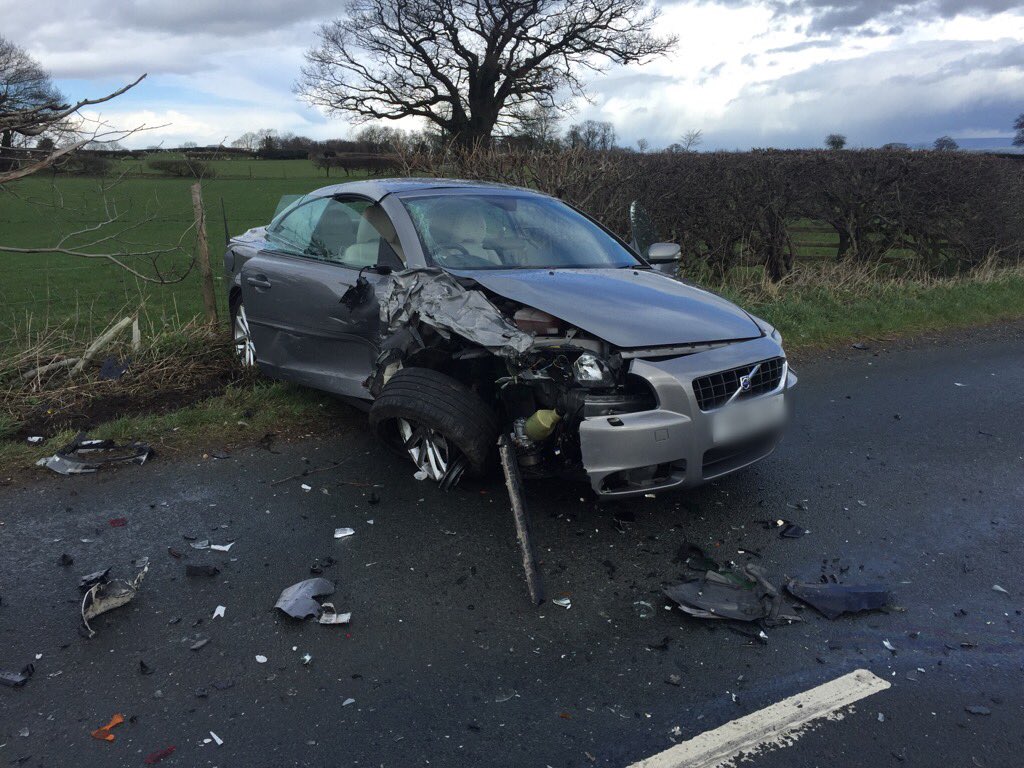 Incredibly no serious injuries from RTC on #A6108 between #Masham & #WestTanfield. Road blocked awaiting recovery