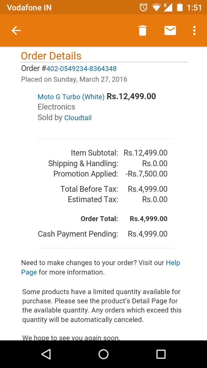vivekmishra21's tweet photo. @amazon Is really bas you cancelling our orders that the reason why we use @Flipkart #NeveruseAmazon https://t.co/oGPqej2byg