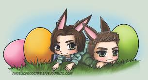 baschuk24's tweet photo. Happy #Easter everybody! 🐰🐣🐇 I hope that you have a good and eggcellent day! #SPNFamily https://t.co/wbsYUMjLPX