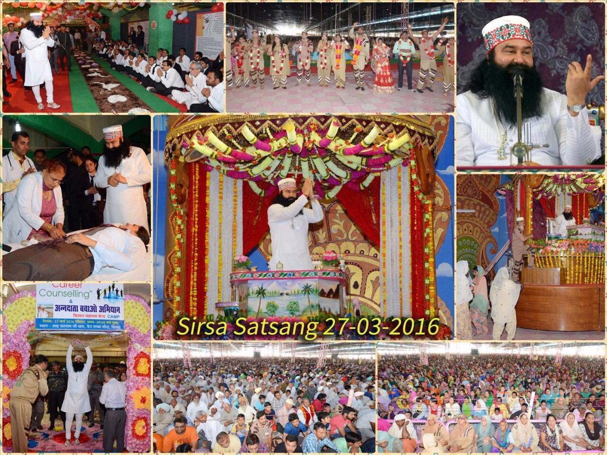 Today,16685 people vowed to live drug free life &received #MessagesOfMSG GuruMantra.Cheques &tricycles given 2 needy