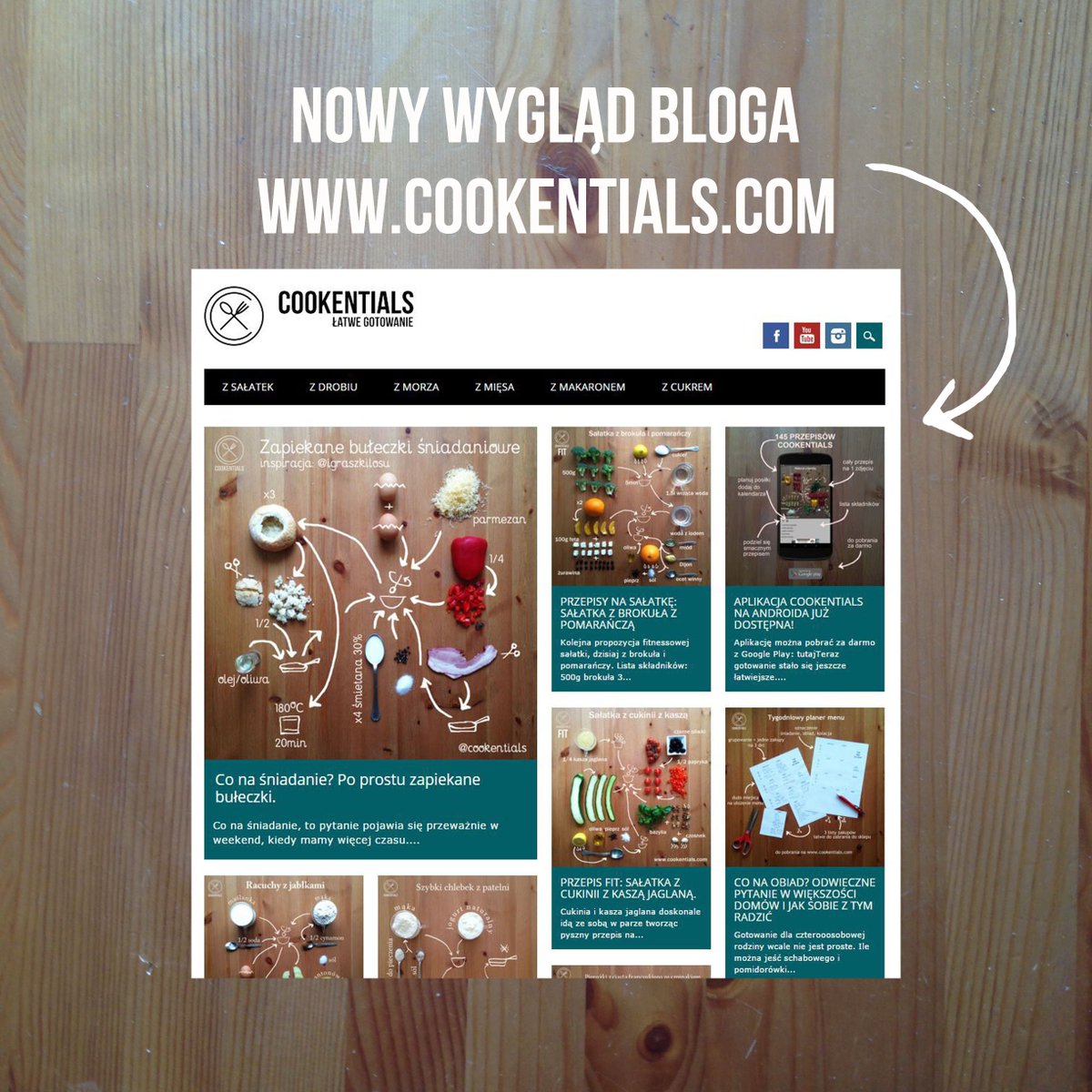 cookentials's tweet image. Szukasz kulinarnych inspiracji? Zaglądaj na odnowiony blog cookentials.com