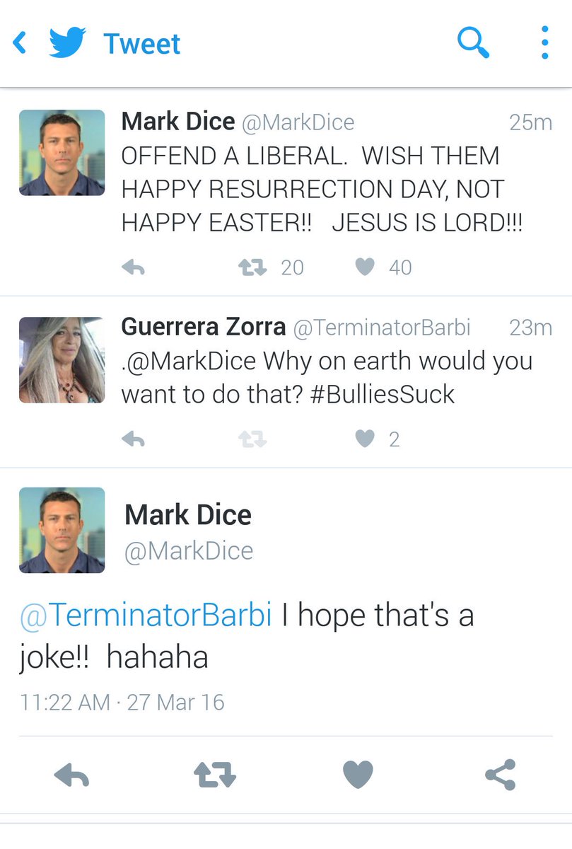 TerminatorBarbi's tweet photo. .@MarkDice Damn straight I did. FTR I'm not just Liberal, I am progressive and I support Socialism! #NotYourTarget https://t.co/NUK3tSWCMR