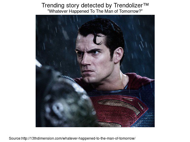 Comicolizer's tweet image. Whatever Happened To The Man of Tomorrow? #RobKelly comics.trendolizer.com/2016/03/whatev…