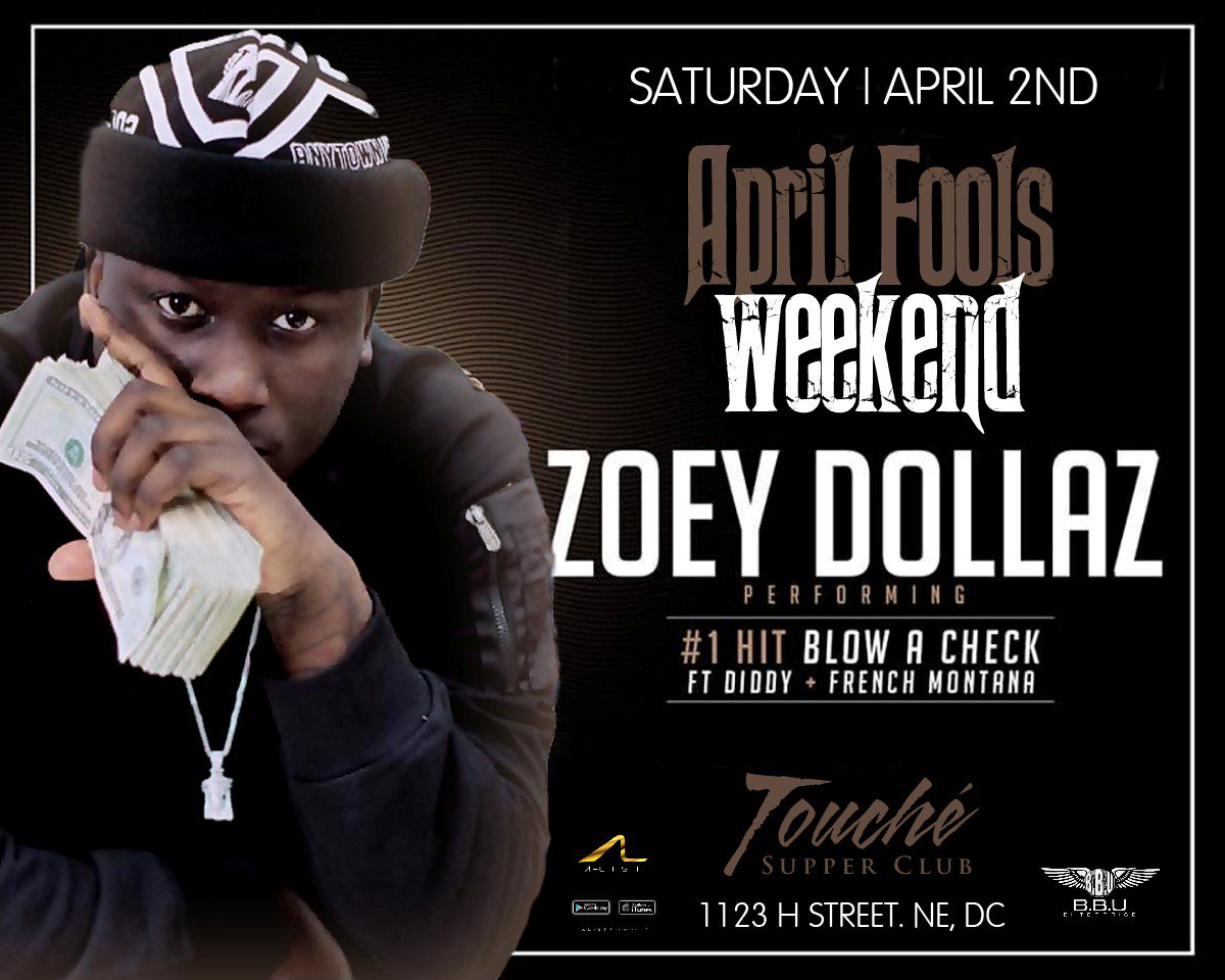 TEAMBBUDMV's tweet photo. This Saturday "ZOEY DOLLAZ "BLOW A CHECK" PERFORMING LIVE IN DC! https://t.co/sYNCJmPUFM https://t.co/0fKVrgG063